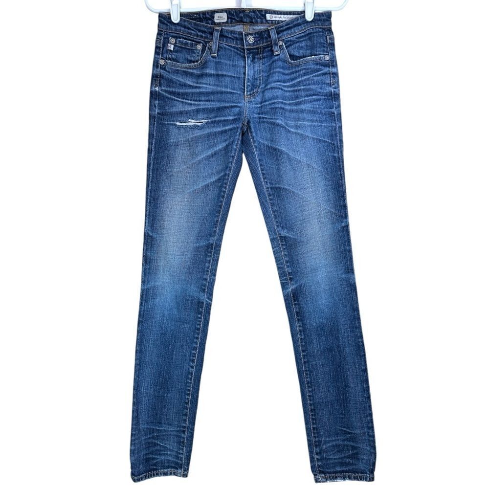 AG Adriano Goldschmied Stilt Cigarette Leg Jeans Low Rise Skinny Womens Size 26